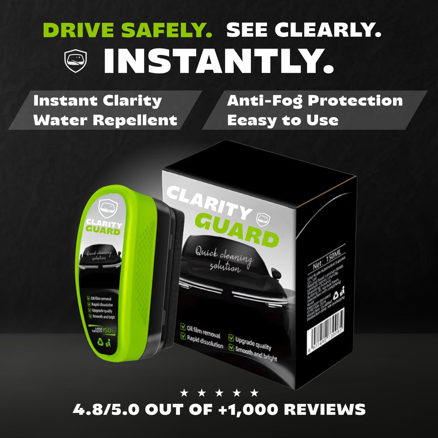 ClarityGuard⢠Crystal Clear, Rain or Shine