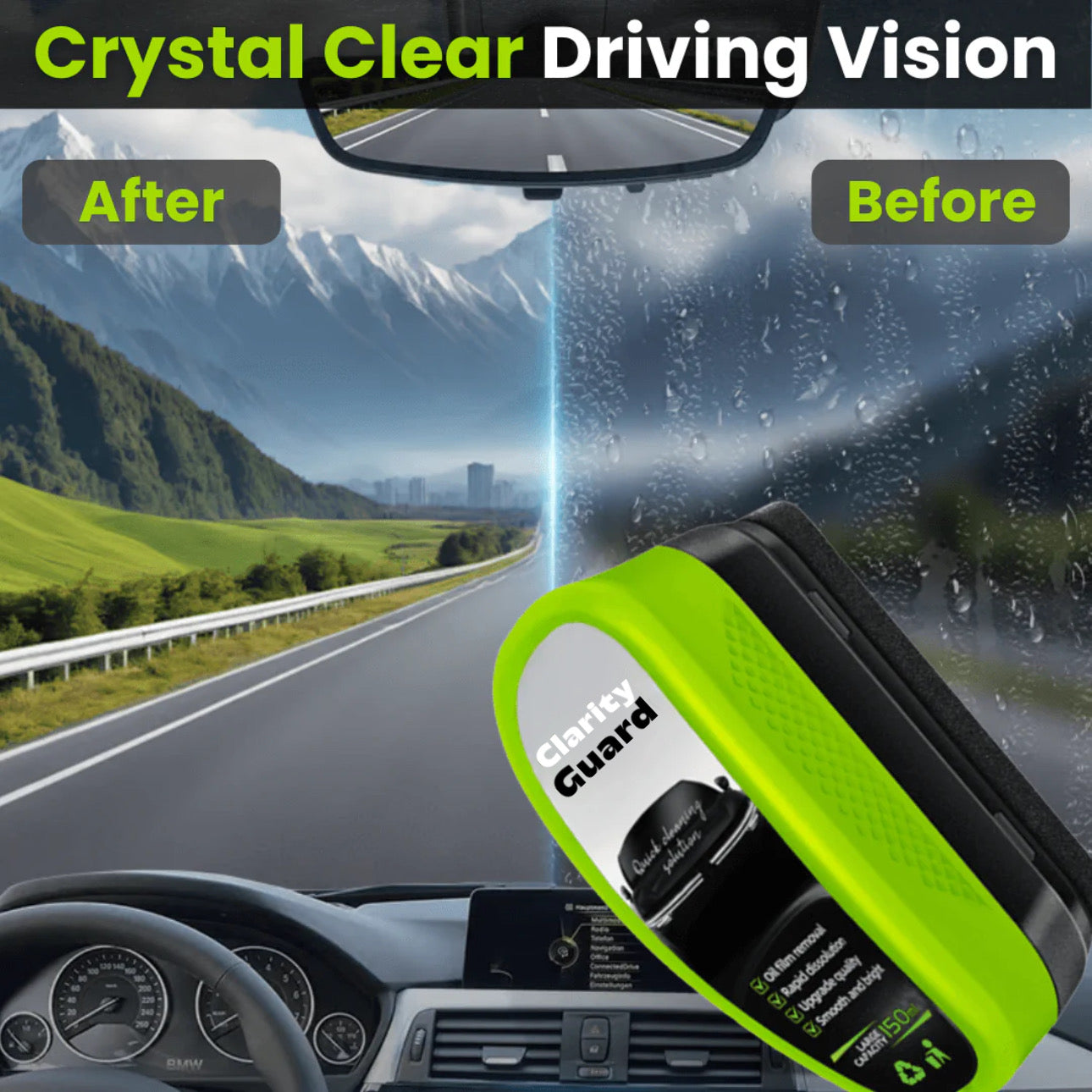 ClarityGuard™ Crystal Clear, Rain or Shine